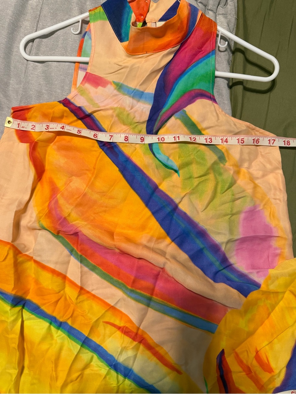 FARM Rio Multi-Color Abstract High-Neck Maxi Dress - Picture 12 of 13